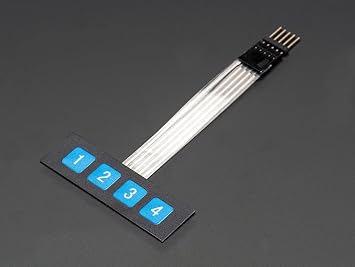 Adafruit Membrane 1x4 Keypad + Extras [ADA1332]