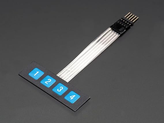 Adafruit Membrane 1x4 Keypad + Extras [ADA1332]