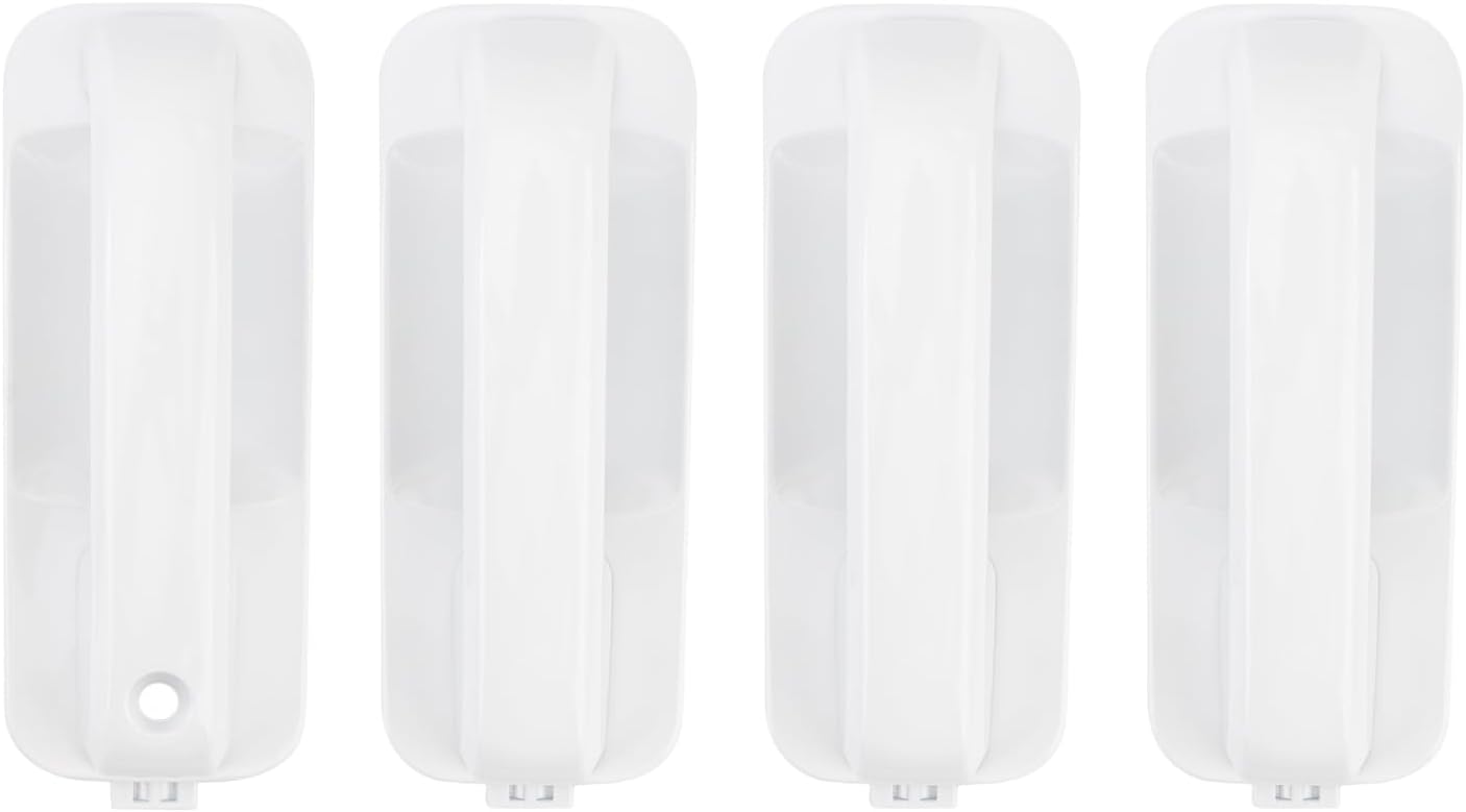 AUTOKAY Set of 4 Oxford White Door Handles Front and Rear Fits for Ford F-150 2015 2016 2017 2018 2019 2020