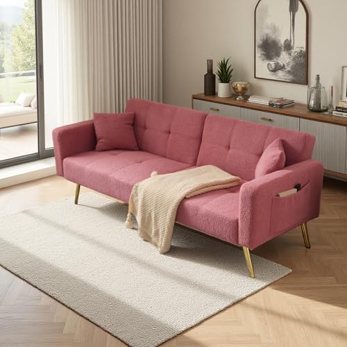 Lubvtti Sofá cama de 2 plazas con respaldo