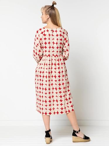 Miniatura 4 de Patrón de costura de arco estilo - Paquete de extensión de vestido tejido Hope Woven Plus (tallas 18-30)