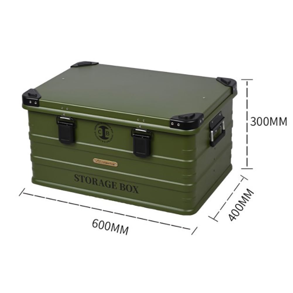 Karlak Waterproof Storage Box Multifunctional Camping Aluminum Alloy Storage Box Large acity Car Storage Box