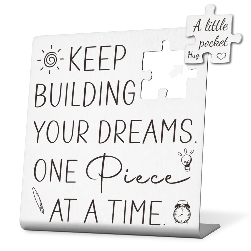 Graduation Gifts for College Students, College Graduation Gifts for College Students, Motivational Graduate Desk Decor, Stainless Steel Plaque with