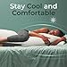 Snuggle-Pedic Body Pillow for Adults - Breathable, Full Body Pillow for Side Sleepers - Shredded Memory Foam Gel - Cooling Long Pillow Supports Legs, Belly & HIPS - 20x54 White