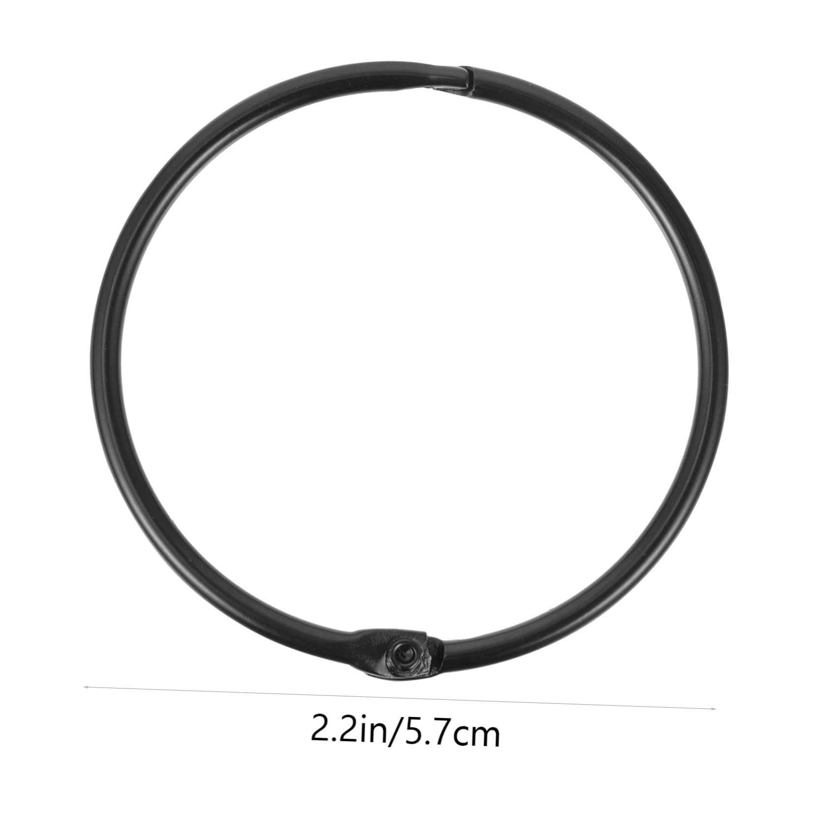 HOODANCOS 12Pcs Shower Curtain Rings Iron Metal Hanging Hooks for Bathroom Window Curtains Rustproof Decorative Rings