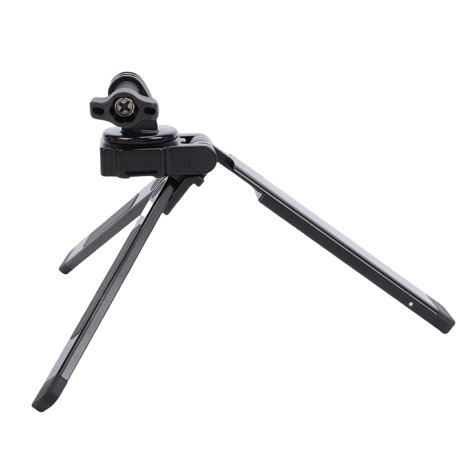 Treppiede Magnetico Pieghevole, Mini Treppiede Portatile in Lega di Alluminio con Angolo Regolabile a 250° e Filettatura Universale da 1/4 di Pollice per Smartphone Action Camera