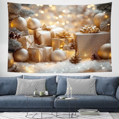 Tapisserie de Noël tissu pour salon pour cacher un mur blanc nu
