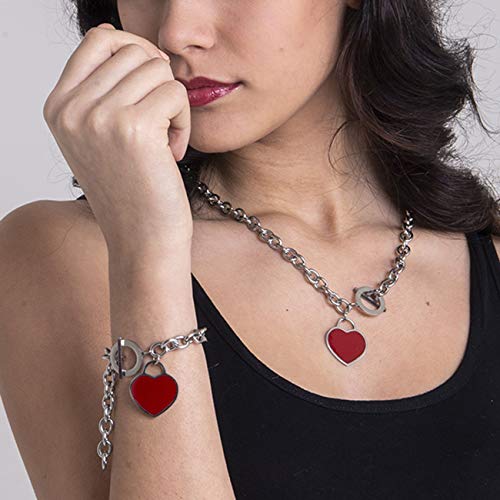 InSCINTILLE Cuore Rock Collana Donna a Catena in