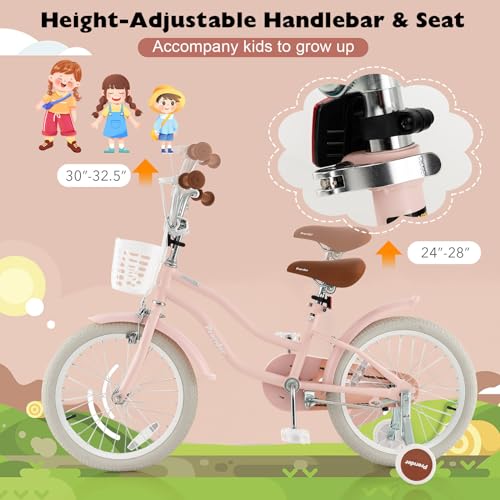 Image of BABY JOY Kids Bike, 12 14 16 18 20 Inch Boys Girls Bike w /Removable Basket