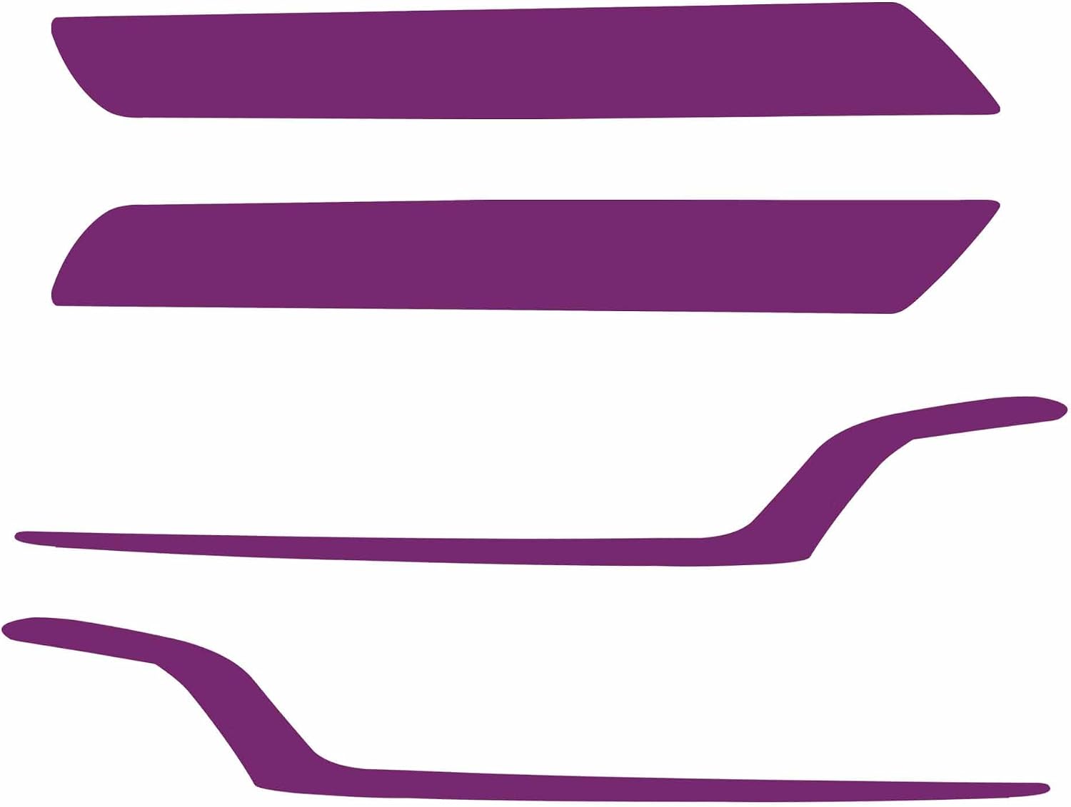 TOMALL 2 Pair Headlight Fog Light Vinyl Films Smoke Tint Compatible with Honda 10th Gen Accord 2018-2023 Light Transmission Tint Wrap Exterior Self-Adhesive Sticker Decorations Trim (Purple)