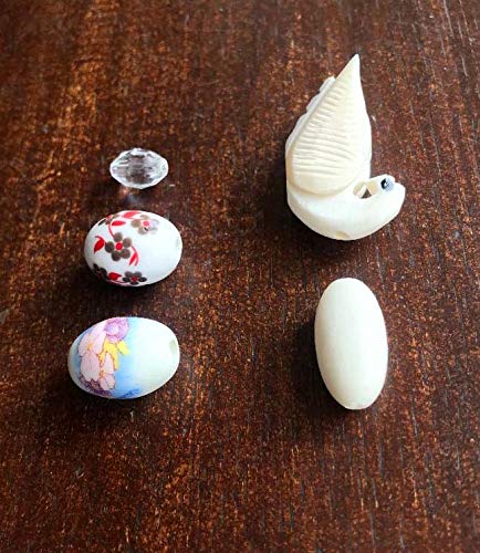 Set of 5 Tuning Bead Manka for Sitar Beautiful Hand carved Bone and designer - Image 7