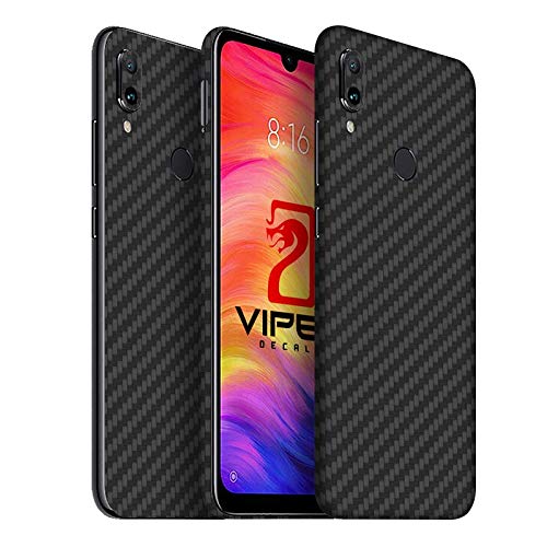 Skin Capa Adesiva para Redmi Note 7 - Fibra de Carbono Preta | Proteja e personalize seu Celular - P