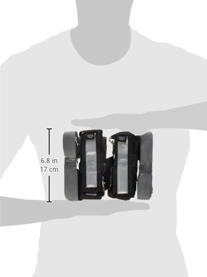 Fifty Shades of Grey Keep Still Restraint Kit - Over The Bed Cross Restraint Set - Faux Fur Lined Detachable Cuffs - Includes Blindfold & Door Hanger - 80 Inch Adjustable - Black/Grey