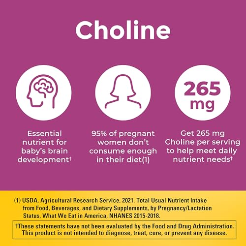 Nature Made Prenatal Vitamin Softgels + Choline Capsules, 60 Count of Each - image 4