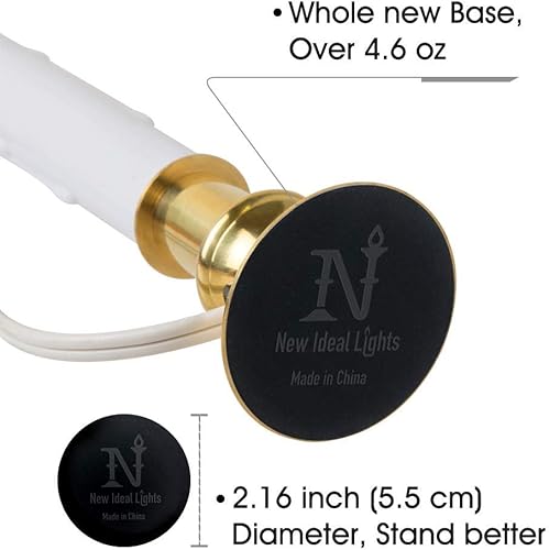 Miniatura 4 de Vela de ventana con temporizador diario 816 horas, base de latón cepillado pesado 4 piezas