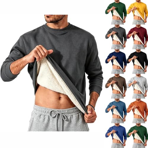 Lazduis Sweatshirts For Men Sherpa Fleece Lined Pullover Winter Warm Tops - image 1