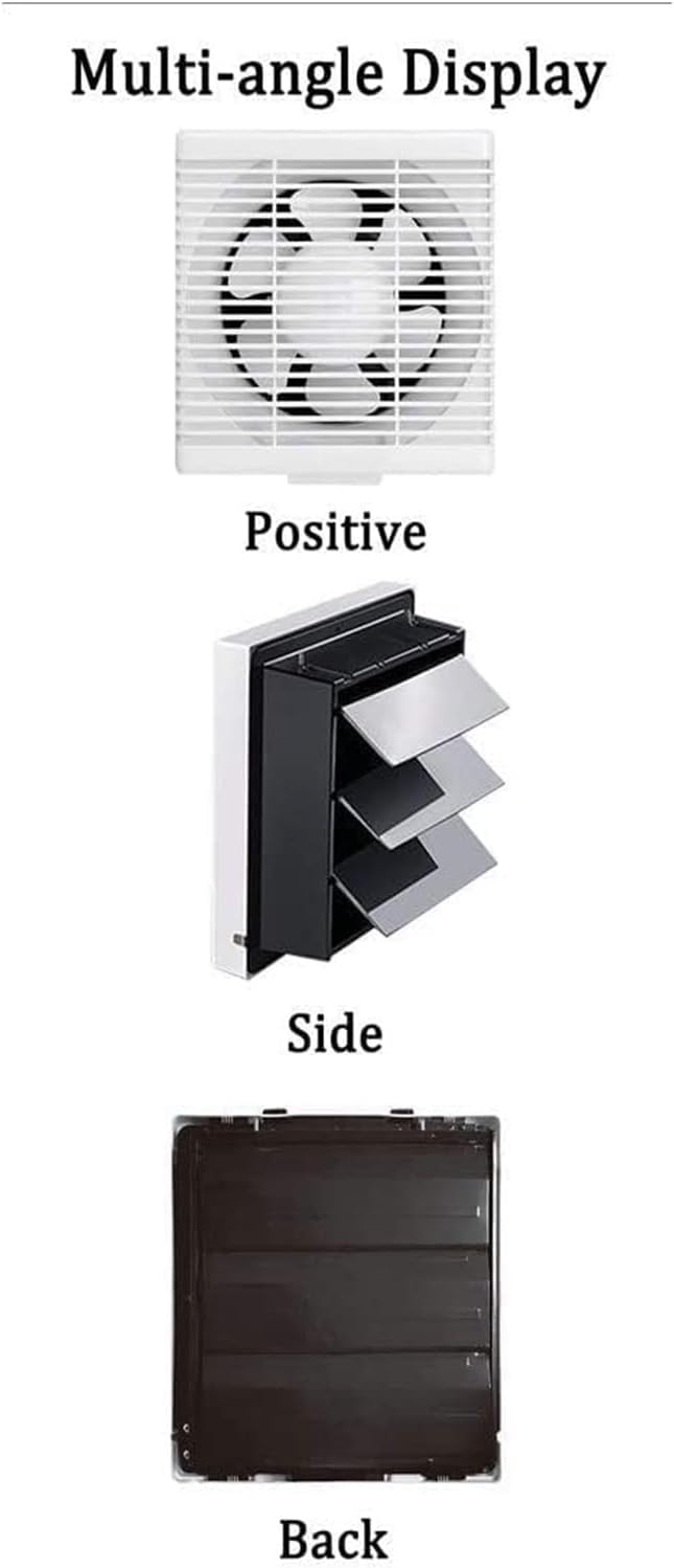 Kitchen Exhaust Fan, Extractor Fan Ventilation Fan Wall-mounted Ventilation Fan Silent Motor Suitable For Office Bedroom Bathroom Ventilation Fan
