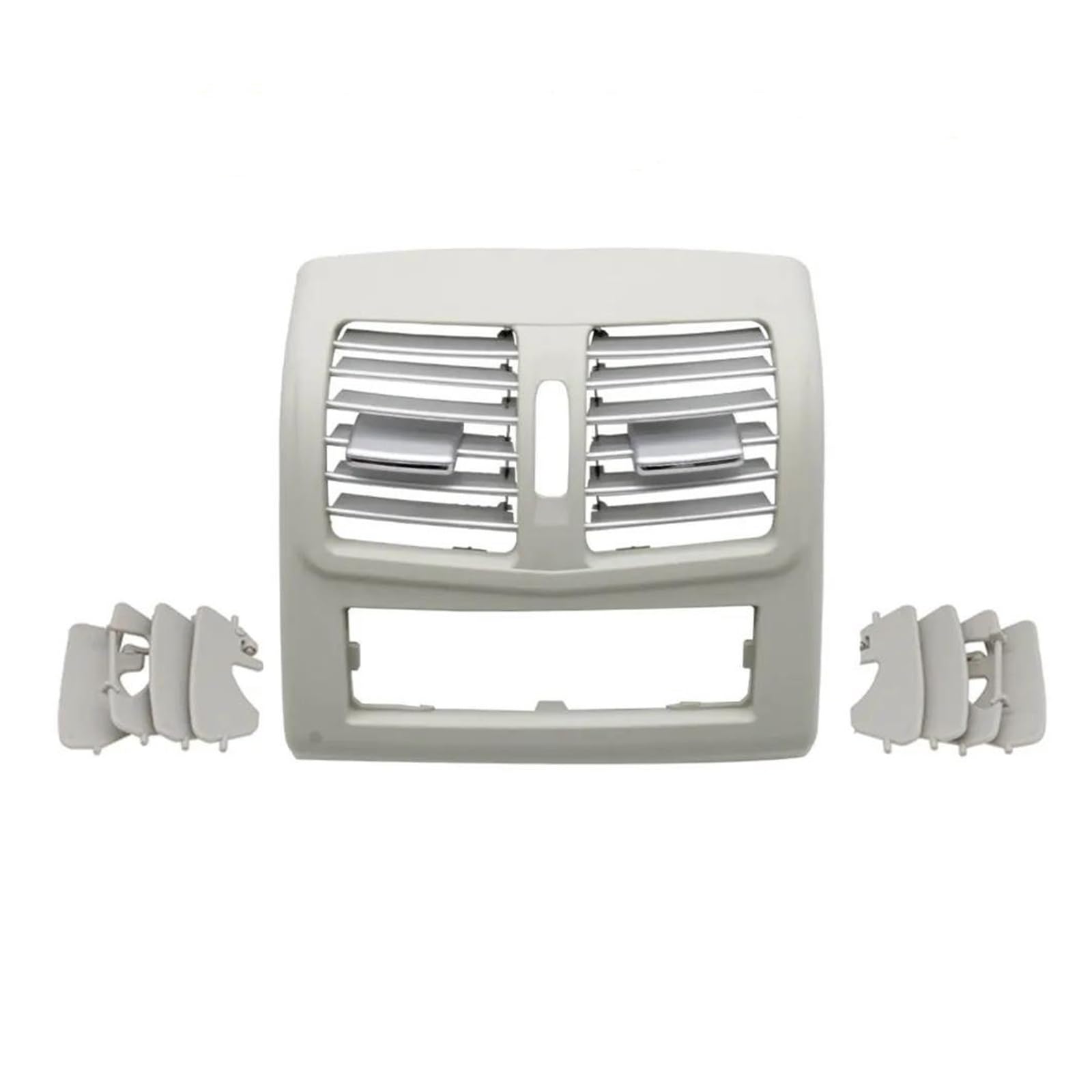 Panel Cromado de Aire Acondicionado Trasero para Mercedes Clase E E260 E300 E320 Gris Claro 4