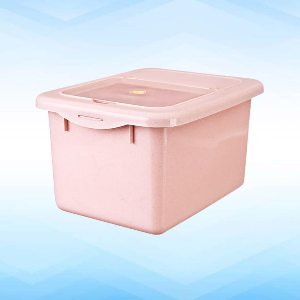 Pink PP Rice Storage Container Moisture Proof Airtight Kitchen Bin