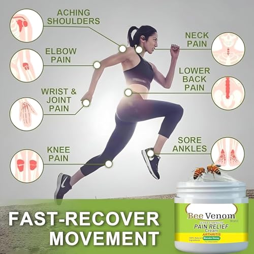 Image of Bee Venom Knee & Joint Pain Relief Cream 300gm FRAYI | Ultra Strength Bee Venom Pain Relief Cream | Joint And Bone Therapy Pack Of 3 Pics (Y-3)