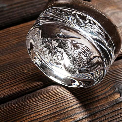 Image of Wildlife Whiskey Glasses | Set of 6 | 310 ml | High Balled & Animal Embedded | Ideal for Serving Whiskey, Cognac, Vodka, Gin | Suitable for Home, Restaurants (6, Animal)