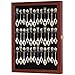 36 Tea Spoon Souvenir Spoon Display Case Holder Wall Cabinet, UV Protection. Lockable (Cherry Finish)