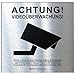 DSGVO+BDSG Datenschutz-Schild ALU-Info-Aushang Video-Überwachung 15x15cm Aluminium gebürstet