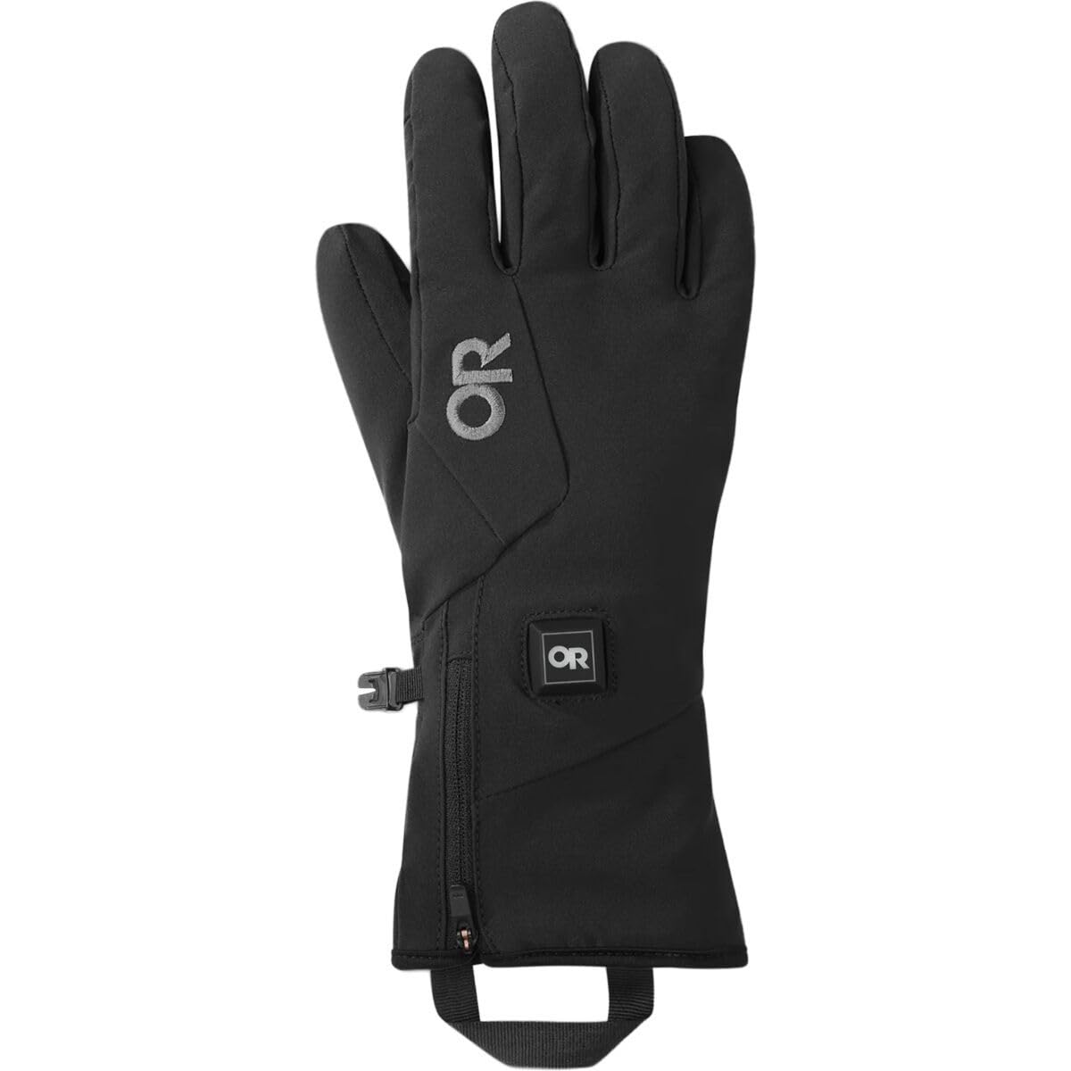 Outdoor Research Women's Sureshot Heated Softshell Gloves, Solid Black, S