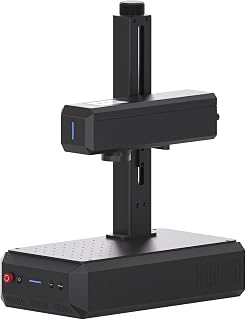 ComMarker B6 20W Fiber Laser Engraver, Auto Focus Screen, Portable Laser Engraver, Color Marking, 150mm x 150mm, Lightburn Compatible, Laser for Metal, Plastic, Jewelry