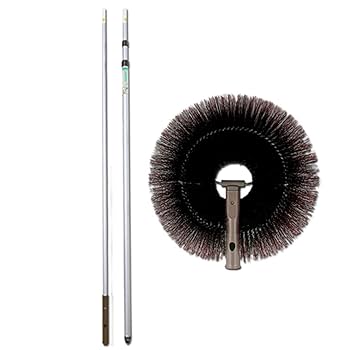 アズマ 外壁掃除用ブラシ 外壁・天井払い ブラシ幅27cm 別売の柄につなげて届かなかったホコリやクモの巣を払う LL591 2mvetro Amazon｜外壁 天井払いセット 最大4.8m アズマ工業 ブラシ 外壁