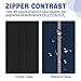 Fmeida Minimalist Pencil Case, Large Capacity Pencil Bag with Portable Handle, Waterproof Fabric and Zipper, Aesthetic and Spacious Pen Organizer for Office Staff and Professionals, Navy Blue