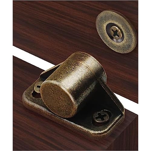 Magnetic Door Catch, Neodymium Magnets for Cabinet Doors - Bronze (2 Pack) 2 Bronze