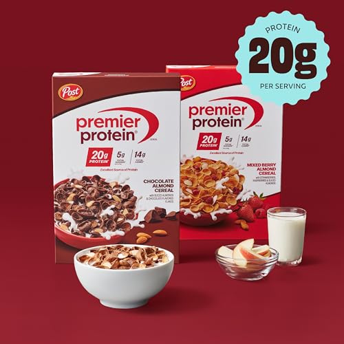 Premier Protein Chocolate Almond Protein Cereal, 9 oz Box - image 5