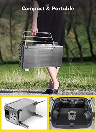 LAMA 304 Stainless Steel Wood Burning Stove