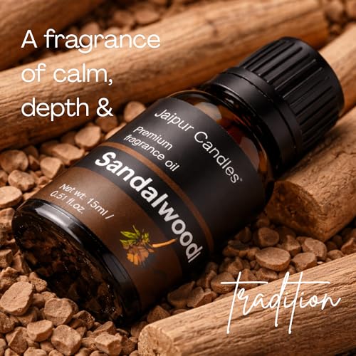 Image of Fragrance Oil | 15 ml | Aroma Oil for Home Fragrance | Best for Aromatherapy | Use in Diffusers, Candles, Air Fresheners (15ML, Sandalwood)