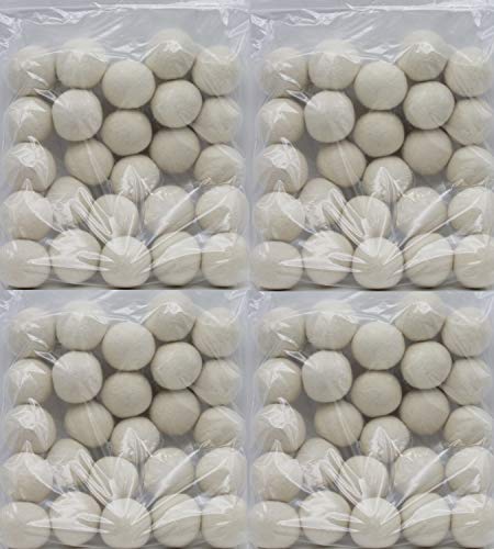EcoJeannie Wooland Wholesale Bulk Laundry XL Premium Wool Dryer Balls - 100% New Zealand Organic Wool Natural Fabric Softener for Sensitive Skin, Babies (100 Count)