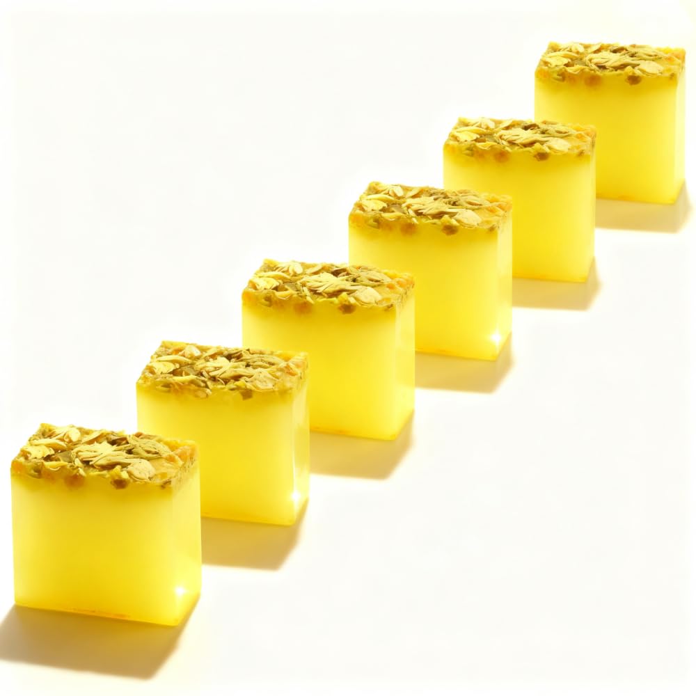 Jasmine Essential Oil Handmade Soap 3 53 oz 100g Bar Pack of 6-3-in-1 Body Hand and Face Cleanser