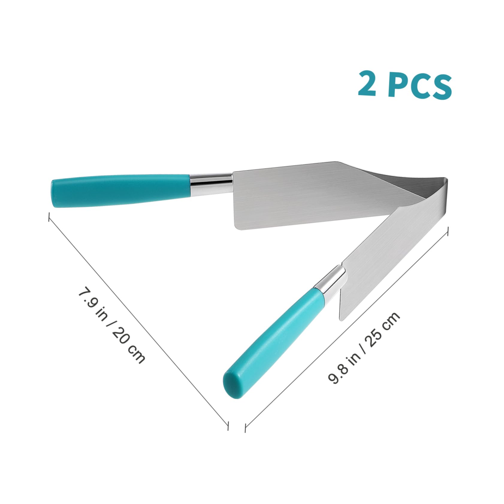 OUNONA Edelstahlkuchenschneider Slicer: 2 in 1 Kuchenmesser Und Server für Hochzeit Geburtstag Party (Zufällige Farbe)