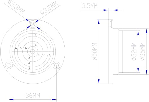 Miniatura 4 de Instrumento de nivel universal Cuenta horizontal Instrumento horizontal Nivel de burbuja horizontal Cinturón Posicionamiento Agujero a través de
