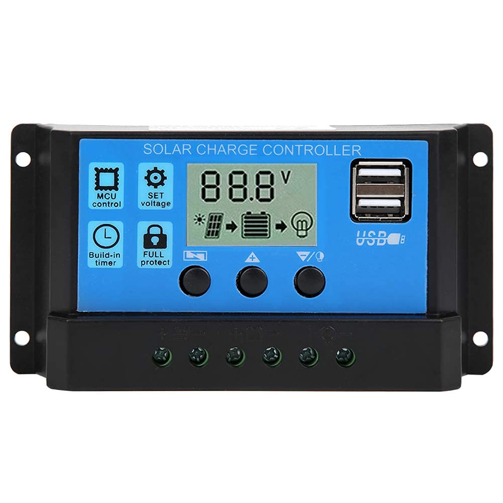 40A Solar Charge Controller Regulator Automatic PWM LCD Charging Controller PV System Connection with Dual USB Output-image-46
