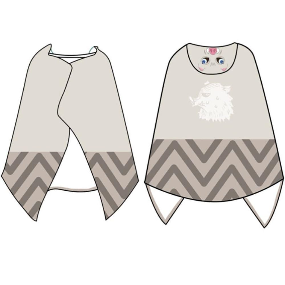 DACHENG Anime Hoodie Blanket Cape for demon-slayer-Inosuke-cosplay - Official License