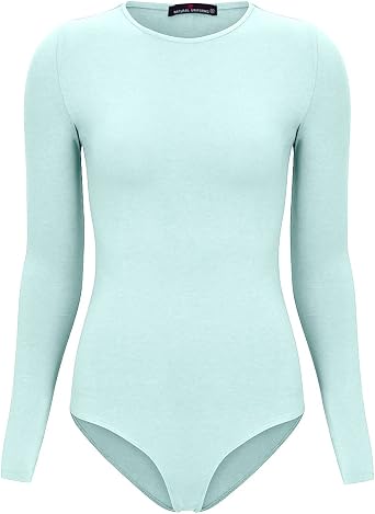 Natural Uniforms Long Sleeve Body Suit-Breathable Cotton Stretch