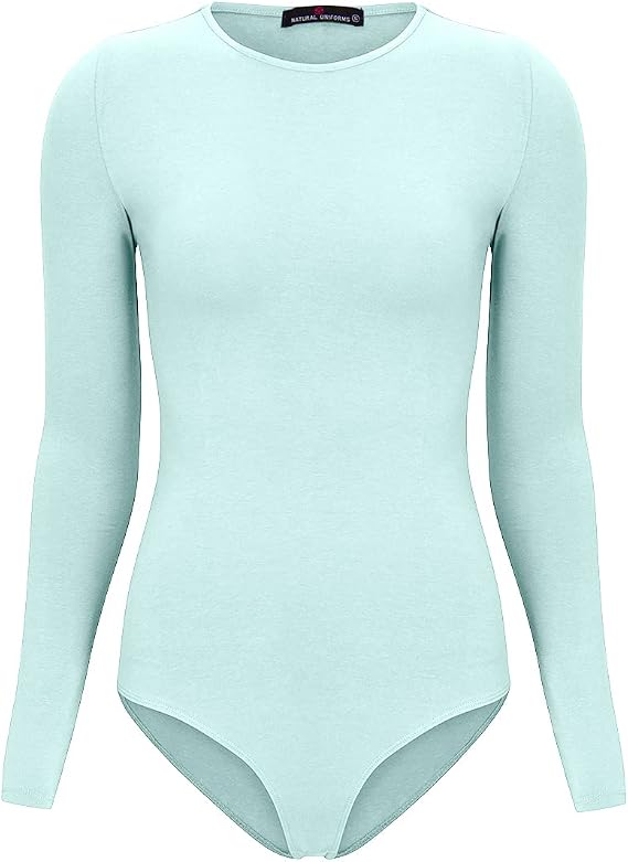 Natural Uniforms Long Sleeve Body Suit-Breathable Cotton Stretch