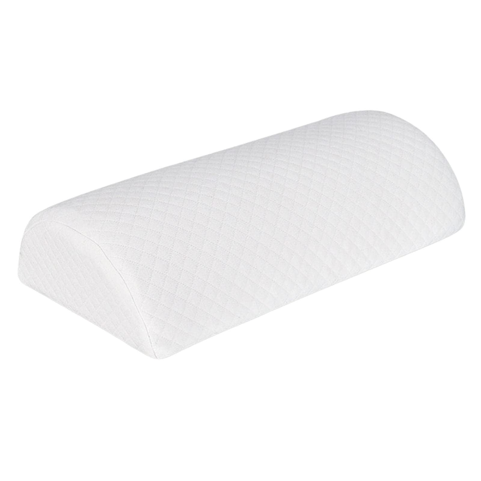 P Prettyia Half Moon Cushion Reinforcement Pillow Legs Knees Memory Foam on Lower Back Soft for Neck Lower Back Knees Legs Feet Foot Pillow