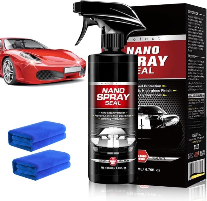 Nano Spray Seal Car Coating 200ML| High Gloss Car Wax Polish | Hydrophobic Paint Protection Sealant | Easy Apply Automotive Nano Spray (1)-image-13