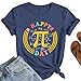 Happy Pi Day Shirt for Women - Pi Spiral Symbol Shirts Math Teacher Tee Tops