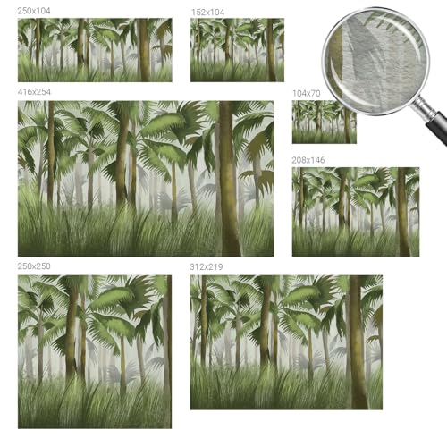 Papier peint forêt tropicale avec impression haute qualité - 6