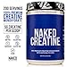 NAKED Pure Micronized Creatine Monohydrate – 200 Servings, 1,000g Bulk – Vegan, Non-GMO, Gluten & Soy Free - Muscle Building, Strength Training, Gym & Fitness Supplement