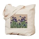 Japanese Iris & Butterflies Tote Bag