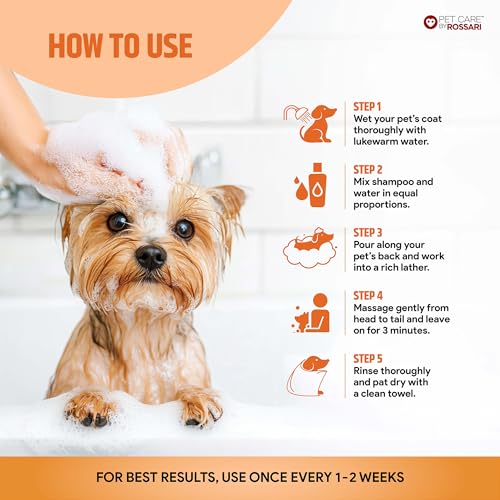 Image of Lozalo Brightening Fruit Pet Shampoo 200 ml, Orange, Controls Bad Odour & Keep Pets Calm, pH Balanced, Paraben Free Conditioning Shampoo for Dogs & Cats of All Breeds, with Shikakai Extract